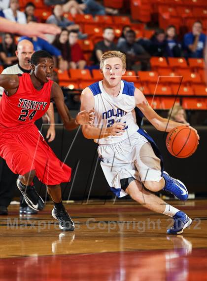 Thumbnail 2 in Nolan Catholic vs. Trinity (DFW Basketball Challenge) photogallery.