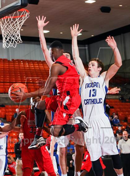 Thumbnail 1 in Nolan Catholic vs. Trinity (DFW Basketball Challenge) photogallery.