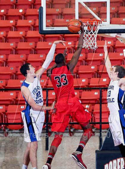 Thumbnail 1 in Nolan Catholic vs. Trinity (DFW Basketball Challenge) photogallery.