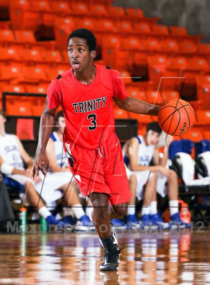 Thumbnail 2 in Nolan Catholic vs. Trinity (DFW Basketball Challenge) photogallery.