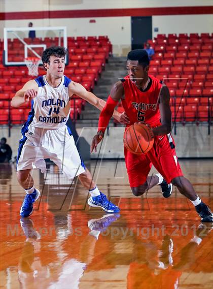 Thumbnail 2 in Nolan Catholic vs. Trinity (DFW Basketball Challenge) photogallery.