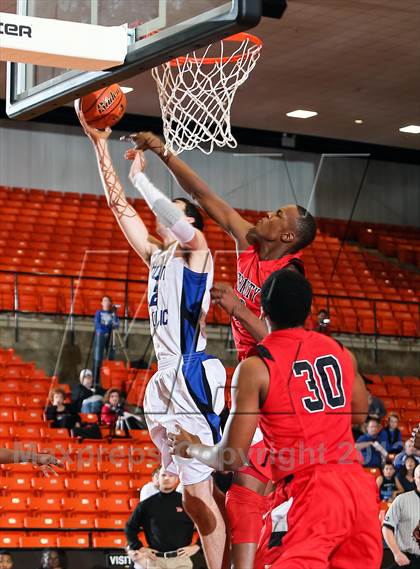 Thumbnail 2 in Nolan Catholic vs. Trinity (DFW Basketball Challenge) photogallery.