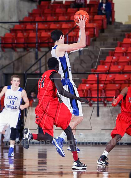 Thumbnail 2 in Nolan Catholic vs. Trinity (DFW Basketball Challenge) photogallery.