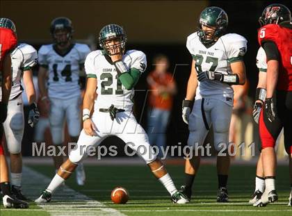Thumbnail 2 in Cedar Park vs. Lake Travis (4A Region 4 Quarterfinals) photogallery.
