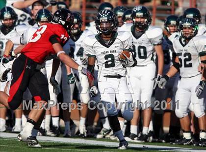 Thumbnail 2 in Cedar Park vs. Lake Travis (4A Region 4 Quarterfinals) photogallery.