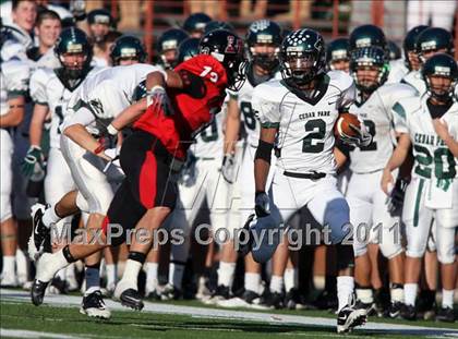Thumbnail 1 in Cedar Park vs. Lake Travis (4A Region 4 Quarterfinals) photogallery.