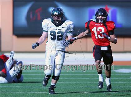 Thumbnail 2 in Cedar Park vs. Lake Travis (4A Region 4 Quarterfinals) photogallery.
