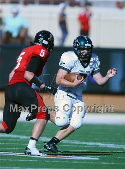 Thumbnail 2 in Cedar Park vs. Lake Travis (4A Region 4 Quarterfinals) photogallery.