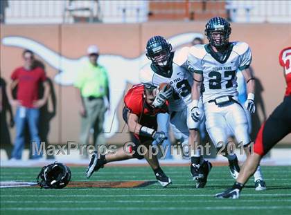 Thumbnail 2 in Cedar Park vs. Lake Travis (4A Region 4 Quarterfinals) photogallery.