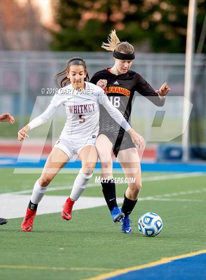 Thumbnail 2 in Whitney vs. St. Francis (CIF SJS D2 Final) photogallery.