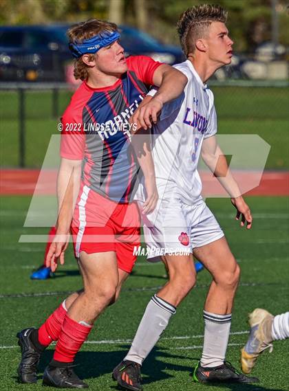 Thumbnail 2 in Livonia vs Hornell (NYSPHSAA Section V Class B1 Final) photogallery.