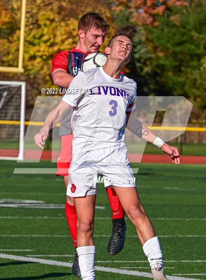 Thumbnail 2 in Livonia vs Hornell (NYSPHSAA Section V Class B1 Final) photogallery.