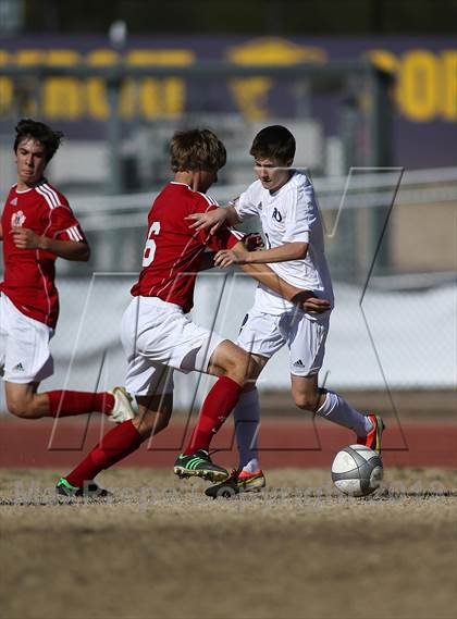 Thumbnail 2 in Rincon vs. Sahuaro (Chris Maier Soccer Tournament) photogallery.