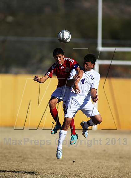 Thumbnail 3 in Rincon vs. Sahuaro (Chris Maier Soccer Tournament) photogallery.