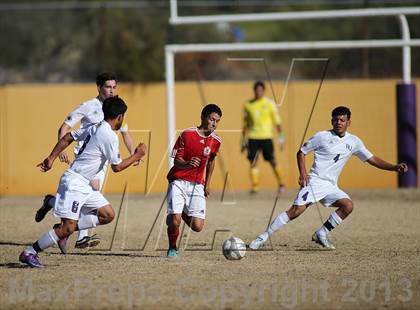 Thumbnail 1 in Rincon vs. Sahuaro (Chris Maier Soccer Tournament) photogallery.