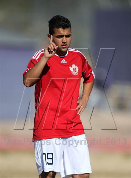 Thumbnail 3 in Rincon vs. Sahuaro (Chris Maier Soccer Tournament) photogallery.
