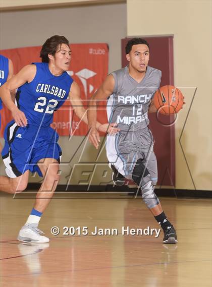 Thumbnail 1 in Rancho Mirage vs. Carlsbad (MaxPreps Holiday Classic) photogallery.