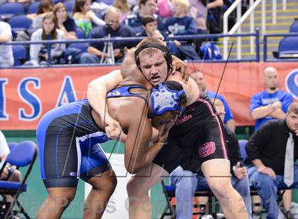 Thumbnail 3 in NCHSAA Individual Wrestling 2A Semifinals photogallery.