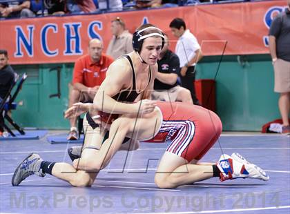 Thumbnail 2 in NCHSAA Individual Wrestling 2A Semifinals photogallery.