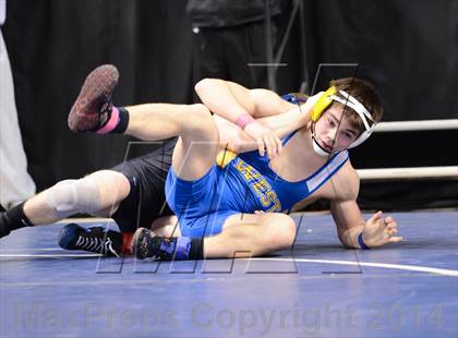 Thumbnail 1 in NCHSAA Individual Wrestling 2A Semifinals photogallery.