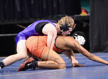 Thumbnail 1 in NCHSAA Individual Wrestling 2A Semifinals photogallery.