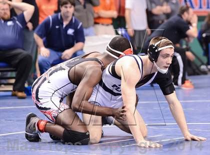 Thumbnail 2 in NCHSAA Individual Wrestling 2A Semifinals photogallery.