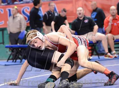 Thumbnail 2 in NCHSAA Individual Wrestling 2A Semifinals photogallery.