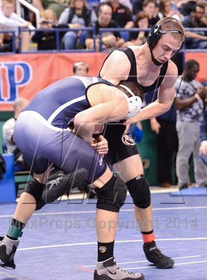 Thumbnail 3 in NCHSAA Individual Wrestling 2A Semifinals photogallery.