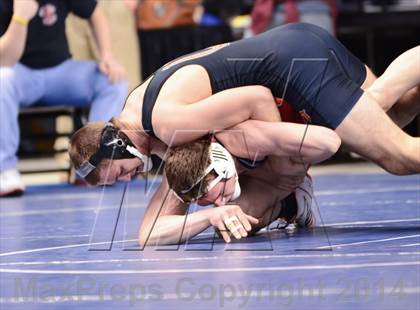 Thumbnail 2 in NCHSAA Individual Wrestling 2A Semifinals photogallery.