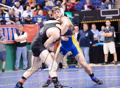 Thumbnail 2 in NCHSAA Individual Wrestling 2A Semifinals photogallery.
