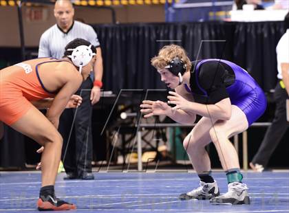 Thumbnail 2 in NCHSAA Individual Wrestling 2A Semifinals photogallery.