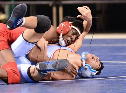 Thumbnail 2 in NCHSAA Individual Wrestling 2A Semifinals photogallery.