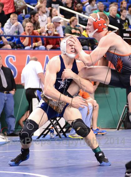 Thumbnail 1 in NCHSAA Individual Wrestling 2A Semifinals photogallery.