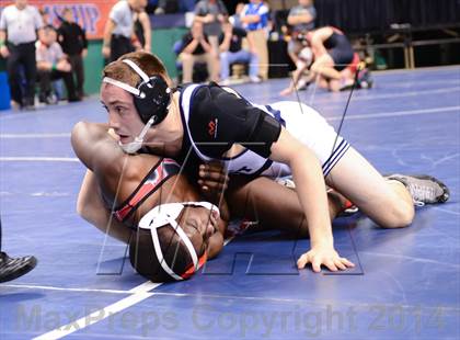 Thumbnail 2 in NCHSAA Individual Wrestling 2A Semifinals photogallery.