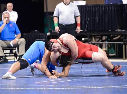 Thumbnail 2 in NCHSAA Individual Wrestling 2A Semifinals photogallery.