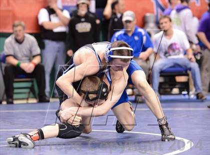 Thumbnail 1 in NCHSAA Individual Wrestling 2A Semifinals photogallery.