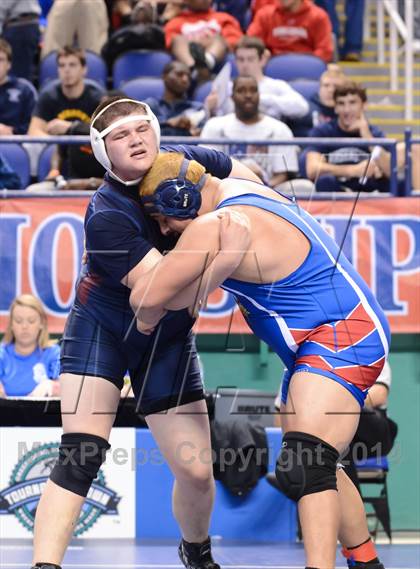 Thumbnail 3 in NCHSAA Individual Wrestling 2A Semifinals photogallery.