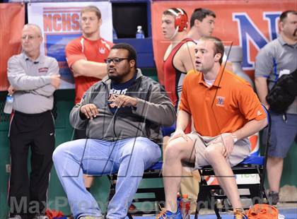 Thumbnail 3 in NCHSAA Individual Wrestling 2A Semifinals photogallery.