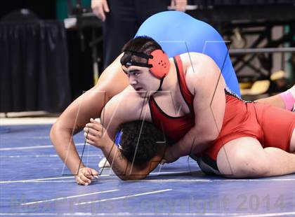 Thumbnail 3 in NCHSAA Individual Wrestling 2A Semifinals photogallery.