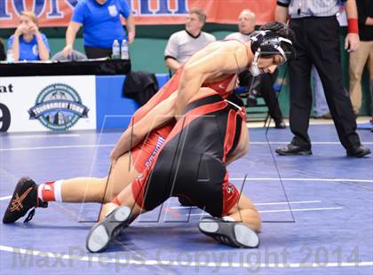 Thumbnail 1 in NCHSAA Individual Wrestling 2A Semifinals photogallery.