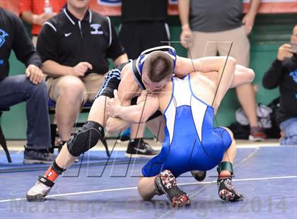 Thumbnail 2 in NCHSAA Individual Wrestling 2A Semifinals photogallery.