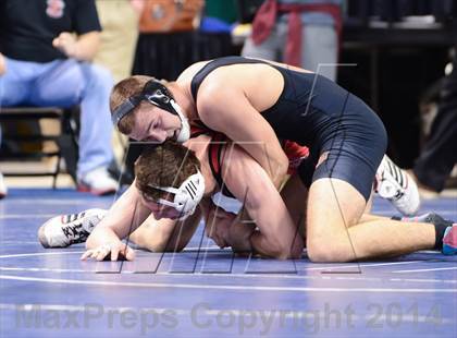 Thumbnail 3 in NCHSAA Individual Wrestling 2A Semifinals photogallery.