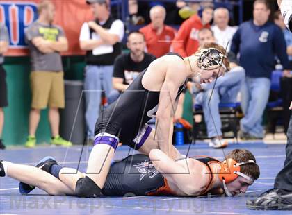Thumbnail 1 in NCHSAA Individual Wrestling 2A Semifinals photogallery.