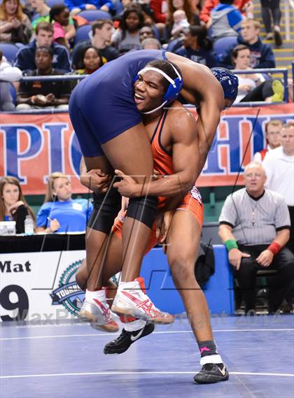Thumbnail 3 in NCHSAA Individual Wrestling 2A Semifinals photogallery.