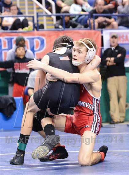 Thumbnail 2 in NCHSAA Individual Wrestling 2A Semifinals photogallery.