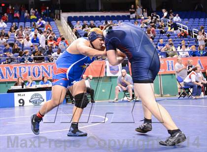 Thumbnail 3 in NCHSAA Individual Wrestling 2A Semifinals photogallery.