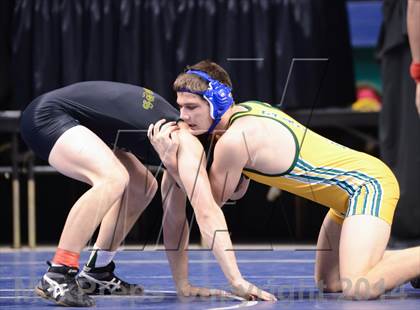 Thumbnail 1 in NCHSAA Individual Wrestling 2A Semifinals photogallery.
