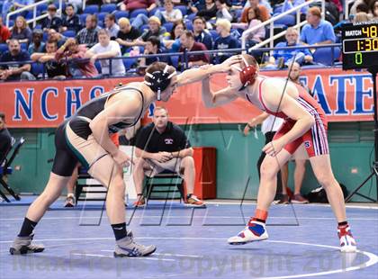 Thumbnail 1 in NCHSAA Individual Wrestling 2A Semifinals photogallery.