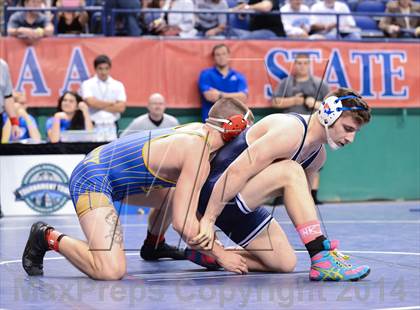 Thumbnail 1 in NCHSAA Individual Wrestling 2A Semifinals photogallery.