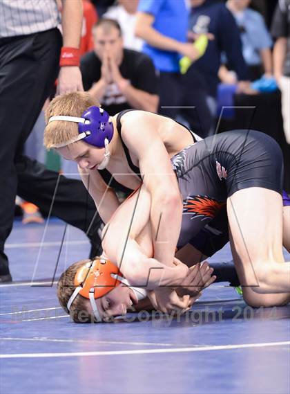 Thumbnail 2 in NCHSAA Individual Wrestling 2A Semifinals photogallery.